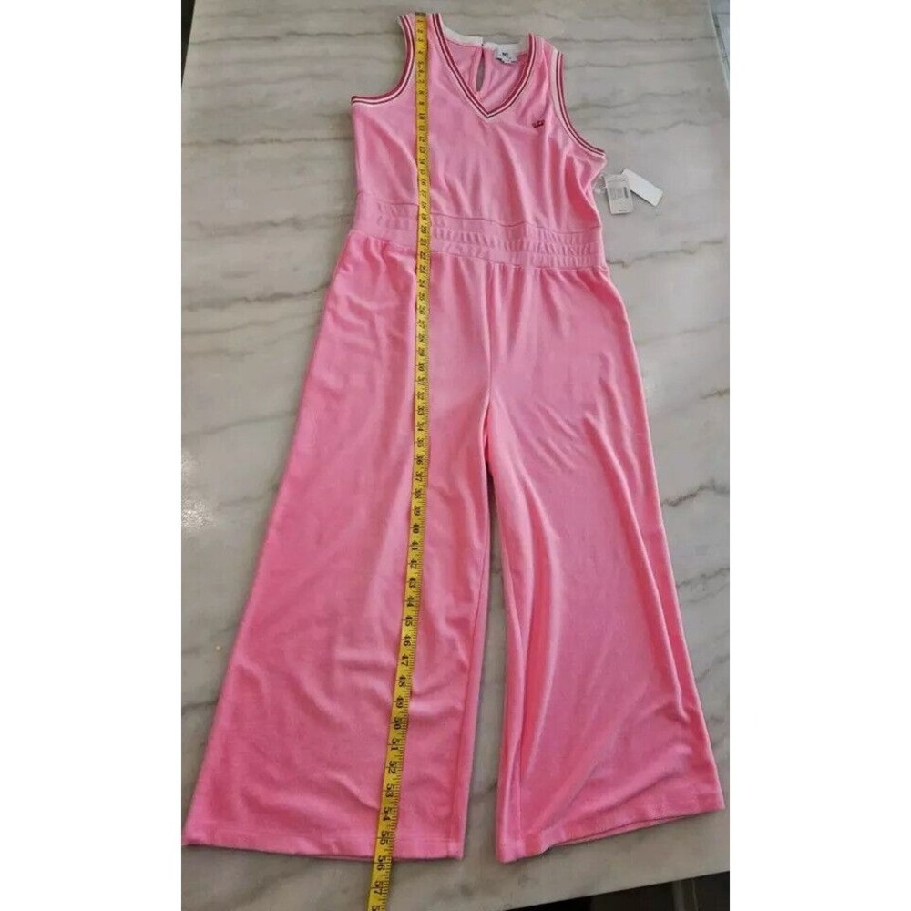 NWT Juicy Couture Light PINK Terry Capri Length Jumpsuit, New - Picture 9 of 16